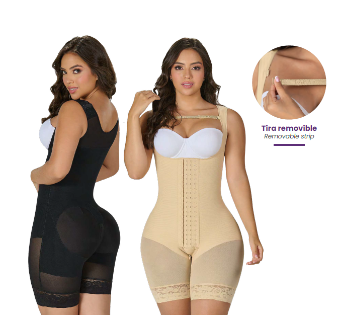 Hourglass Line Shapewear - Half Leg Faja with Free Breasts (REF. F00485)
