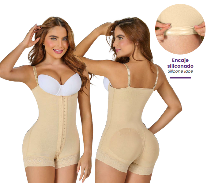 Extra Short Free Breasts Faja with Shoulder Pads (REF. F0048)