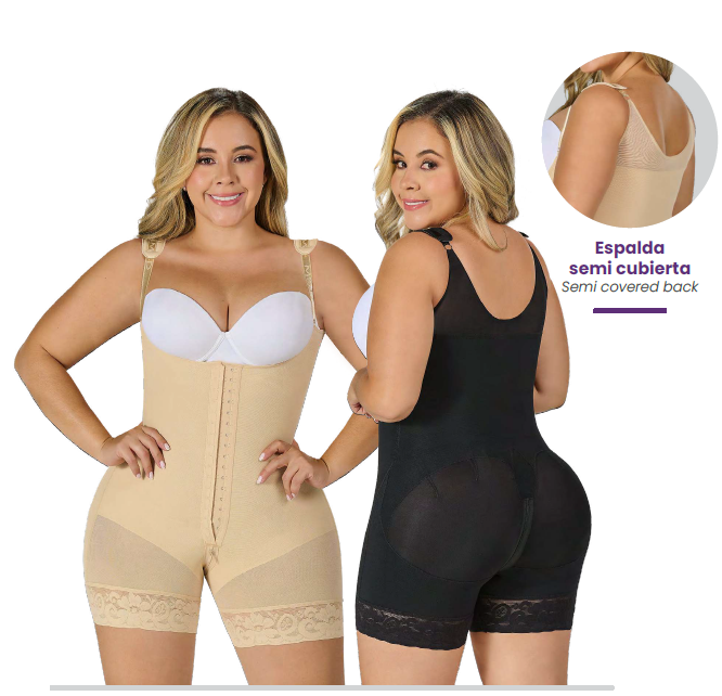 Free breasts faja front and back view
